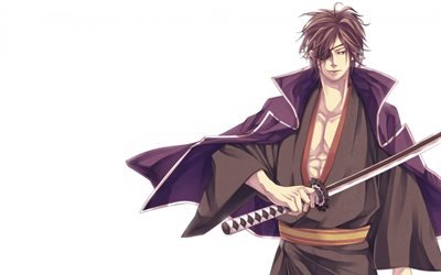 Sengoku Basara, Samurai Kings, Masamune Date, main characters, art, japanese manga