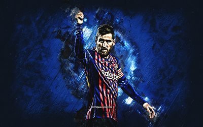 Lionel Messi, le footballeur Argentin, le FC Barcelone, star mondiale, portrait, art cr&#233;atif, de La Liga, l&#39;Espagne, la Catalogne, le football, Leo Messi, Barcelone