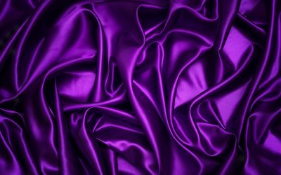 violett siden, 4k, violett tyg konsistens, silke, violett bakgrund, lila satin, tyg texturer, satin, silke texturer