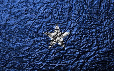 Drapeau de la Somalie, du 4k, texture de pierre, les vagues de la texture, de la Somalie, drapeau, symbole national, la Somalie, l&#39;Afrique, la pierre d&#39;arri&#232;re-plan