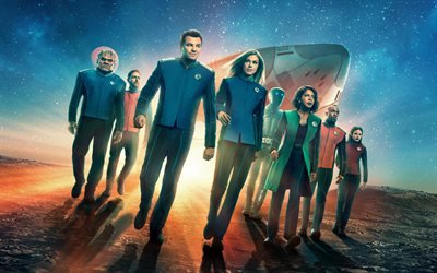 The Orville, 2019, poster, promo, american science fiction television series, all the actors, Seth Woodbury MacFarlane, Adrianne Palicki, Halston Jean Sage