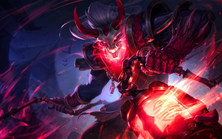 Download wallpapers Bloodmoon Thresh, 4k, MOBA, League of Legends, 2020 ...