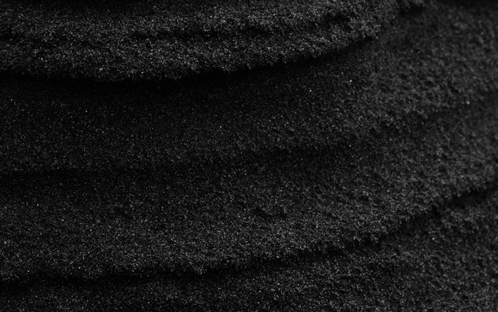 textura de areia preta, ondas de areia preta, textura de ondas de areia, ondas de areia, textura de areia, fundo de ondas pretas