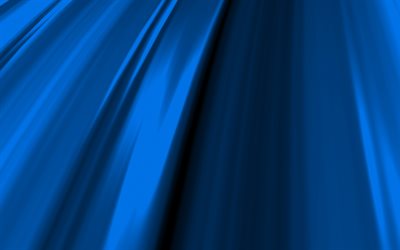 siniset 3D-aallot, 4K, aaltoilevat kuviot, siniset abstraktit aallot, siniset aaltoilevat taustat, 3D-aallot, aaltojen tausta, siniset taustat, aaltorakenteet