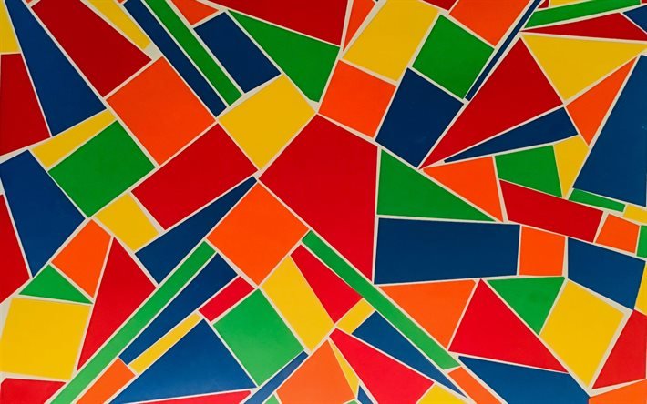 multicolore astrazione, variopinto mosaico di sfondo, creativo, floreale, sfondo, retr&#242; sfondo a mosaico