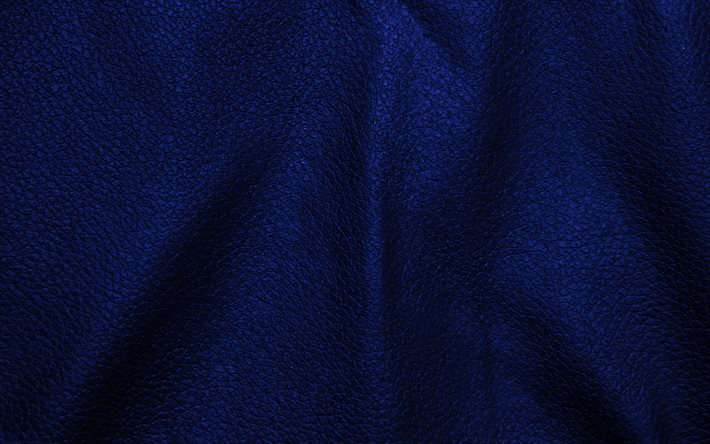 dark blue leather background, 4k, wavy leather textures, leather backgrounds, leather textures, dark blue leather textures