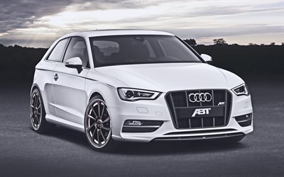 ABT AS3, 4k, tuning, 2016 cars, HDR, 2016 Audi S3, german cars, Audi