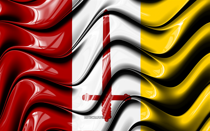 aalst-flagge, 4k, belgische st&#228;dte, flagge von aalst, 3d-kunst, aalst, st&#228;dte belgiens, aalst-3d-flagge, belgien, europa