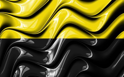 Andenne flag, 4k, Belgian cities, Flag of Andenne, 3D art, Andenne, cities of Belgium, Andenne 3D flag, wavy flags, Belgium, Europe