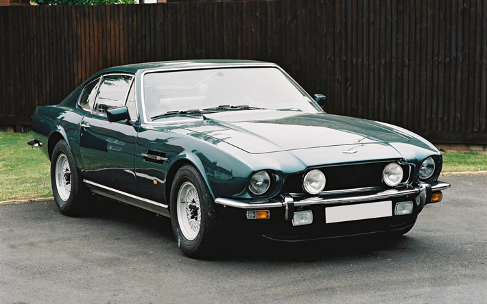 Aston Martin V8, 4k, retro cars, 1989 cars, UK-spec, Series V, 1989 Aston Martin V8, british cars, Aston Martin