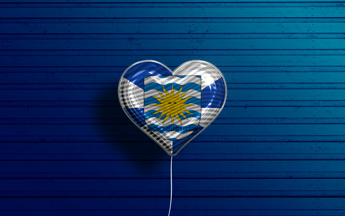 i love balneario camboriu, 4k, realistiset ilmapallot, sininen puinen tausta, balneario camboriu, brasilian kaupungit, balneario camboriun lippu, brasilia, ilmapallo lipulla