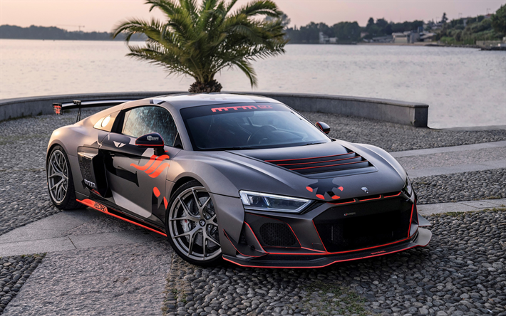 2022, Audi R8 LMS GT4, front view, exterior, R8 LMS GT4, R8 tuning, German sports cars, Audi