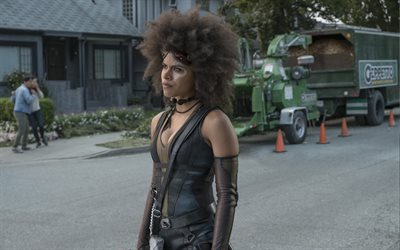 2 Deadpool, 2018, Domino, Zazie Beetz, poster, Amerikalı oyuncu