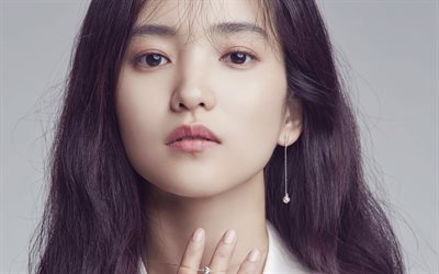 Kim Tae-ri, 4k, actrice Sud-cor&#233;enne, portrait, visage, brune, jeune actrice