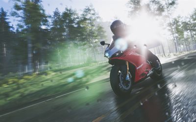Ducati Panigale R, 4k, kilpa-simulaattori, 2018 pelej&#228;, Miehist&#246; 2