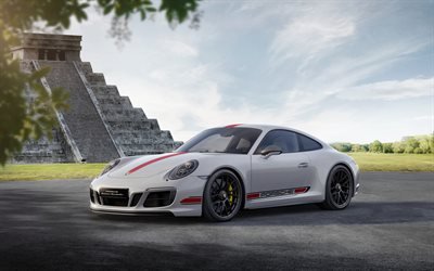Porsche 911 Carrera GTS Coupe, 2017, Sports car, Mayan Pyramids, Mexico, Yucatan, Porsche