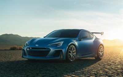 Subaru BRZ, 2017 cars, desert, tuning, japanese cars, Subaru