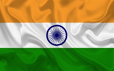 Indian flag, India, Asia, flag of India, Asian flags
