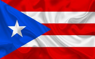Puerto Rican flag, Puerto Rico, South America, Caribbean Sea