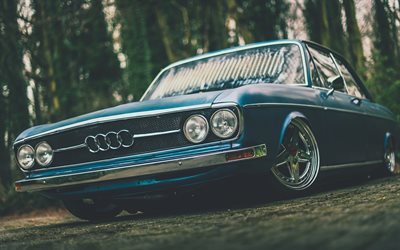 Audi 100 Coup&#233;, tuning, vintage bilar, strance, retro bilar, Audi