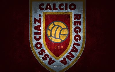 إيه سي ريجيانا 1919, فريق كرة القدم الإيطالي, بورجوندي الخلفية, شعار AC Reggiana 1919, فن الجرونج, السيري بي, كرة القدم, إيطاليا