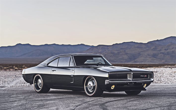 Dodge Charger, 4k, muscle cars, 1970 voitures, voitures r&#233;tro, supercars, 1970 Dodge Charger, voitures am&#233;ricaines, Dodge