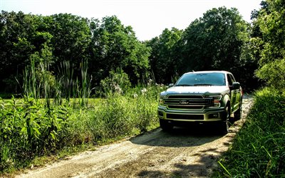 Ford F-150, offroad, 2018 cars, pickup, SUVs, Ford