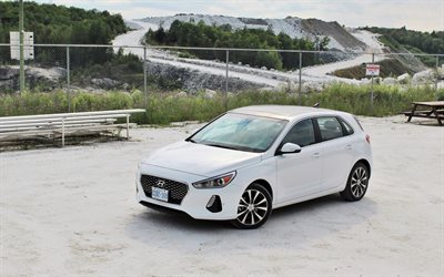 Hyundai Elantra GT, 2018 cars, Hyundai i30, korean cars, white i30, Hyundai