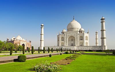 Taj Mahal, 5K, Agra, linna, Intia
