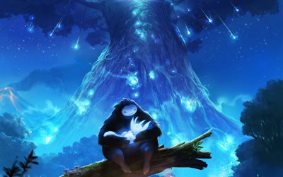 Ori and The Blind Forest, 4k, 2017 games, art, metrology