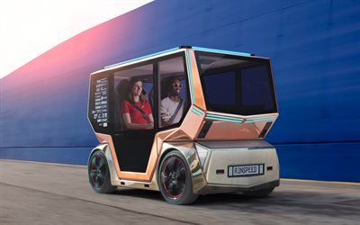 Rinspeed microSNAP, 2019, autonomi bil, framtidens bilar, Las Vegas