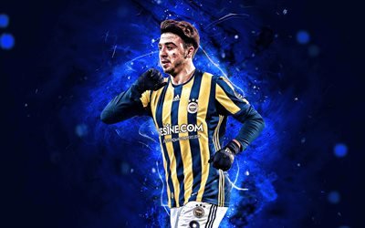 Ozan Tufan, goal, turkish footballers, Fenerbahce FC, soccer, Tufan, neon lights, abstract art, Turkish Super Lig, creative