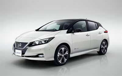 Nissan Leaf Nismo, Concept, 2017, electric car, 4k, new white Leaf, new cars, Japanese cars, Nissan