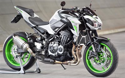 Kawasaki Z950, 4k, en 2017, des v&#233;los, des superbikes, japonais de motos, Kawasaki
