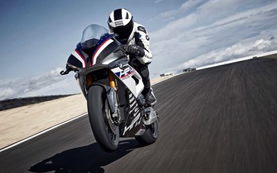 BMW HP4 Race, 4k, rider, 2018 bikes, superbikes, german motorcycles, BMW