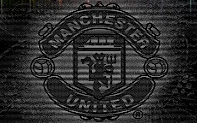 Creative art, Manchester United FC, emblem, digital art, Premier League, logo, English football club, soccer, England, football, The Red Devils, Manchester