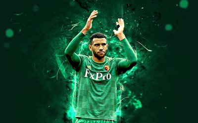 Etienne Capoue, abstract art, French footballers, Watford FC, soccer, Capoue, Premier League, football, neon lights