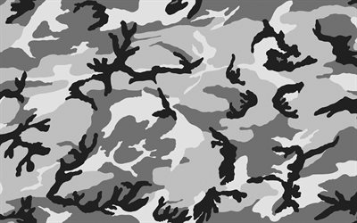 le gris de l&#39;hiver camouflage, camouflage militaire, camouflage d&#233;cors, textures de camouflage, gris camouflage arri&#232;re-plan, motif camouflage, camouflage des textures, l&#39;hiver camouflage