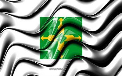 Brasilia Flagga, 4k, St&#228;der i Brasilien, Sydamerika, Flaggan i Brasilia, 3D-konst, Kalifornien, Brasilianska st&#228;der, Brasilia 3D-flagga, Brasilien