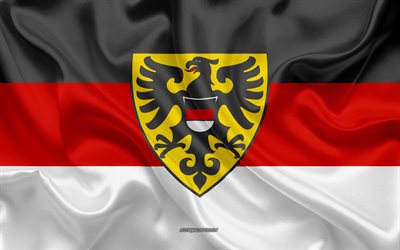 ァフラグ, 4k, シルクの質感, 絹の旗を, ドイツ, ァ, 欧州, 旗のァ, 旗のドイツの都市
