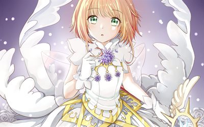 Cardcaptor Sakura, Sakura Kinomoto, main character, portrait, anime characters, japanese manga