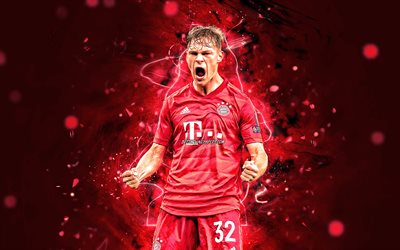 Joshua Kimmich, 2019, Bayern Munich FC, Bundesliga, german footballers, Joshua Walter Kimmich, soccer, neon lights, Germany, Joshua Kimmich Bayern Munich