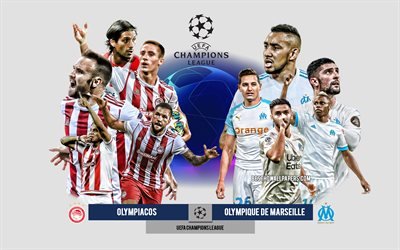 Olympiacos vs Olympique de Marseille, Group C, UEFA Champions League, Preview, promotional materials, football players, Champions League, football match, Olympiacos, Manchester City FC