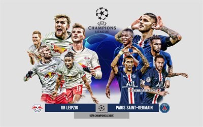 RB Leipzig vs PSG, Group H, UEFA Champions League, Preview, promotional materials, football players, Champions League, football match, RB Leipzig, PSG