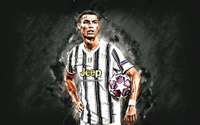 Cristiano Ronaldo, CR7, Juventus fc, portrait, juventus 2021 uniforms, champions league, football, world football star