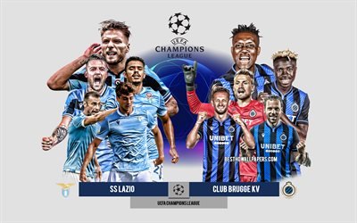 SS Lazio vs Club Brugge KV, Group F, UEFA Champions League, Preview, promotional materials, football players, Champions League, football match, SS Lazio, Club Brugge KV