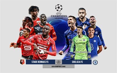 Stade Rennais FC vs Chelsea FC, Group E, UEFA Champions League, Preview, promotional materials, football players, Champions League, football match, Stade Rennais FC, Chelsea FC