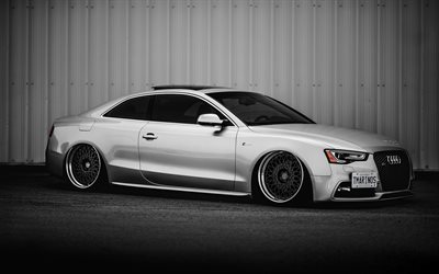 Audi S5 Coupe, 4k, stance, tuning, supercars, german cars, Audi