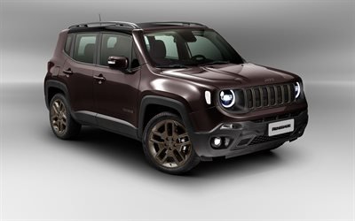 Jeep Renegade Limited, st&#252;dyo, 2018 otomobil, SUV, maroon Hain, Amerikan arabaları, Jeep