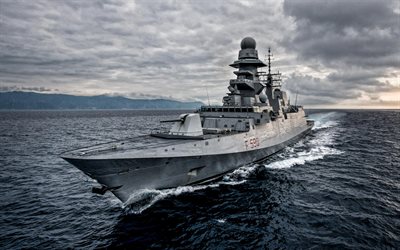 カルロBergamini, F590, イタリアフリゲート, イタリア海軍, 軍艦, イタリア, NATO